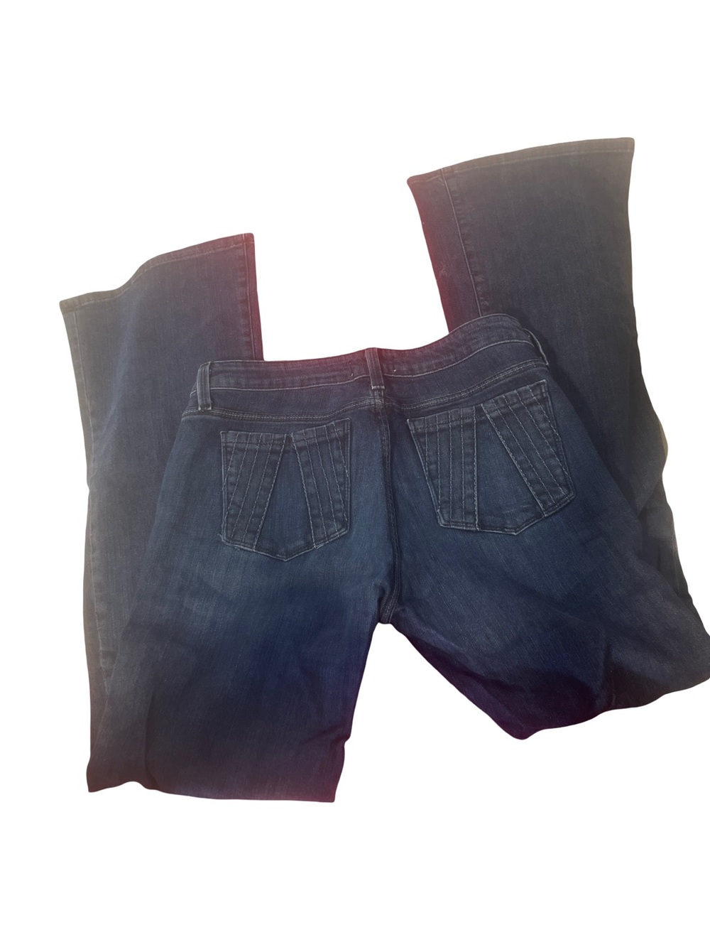 Aristocrat Women's Dark Blue Bootcut Jeans with Subtle Flare 33/33 (BIN1-23)